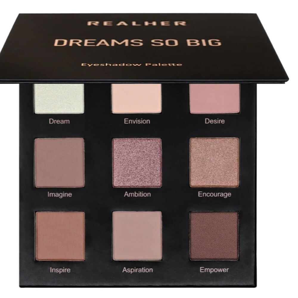 Real Her Dreams So Big eyeshadow palette rv $28 w/ 9 really pretty usable shades